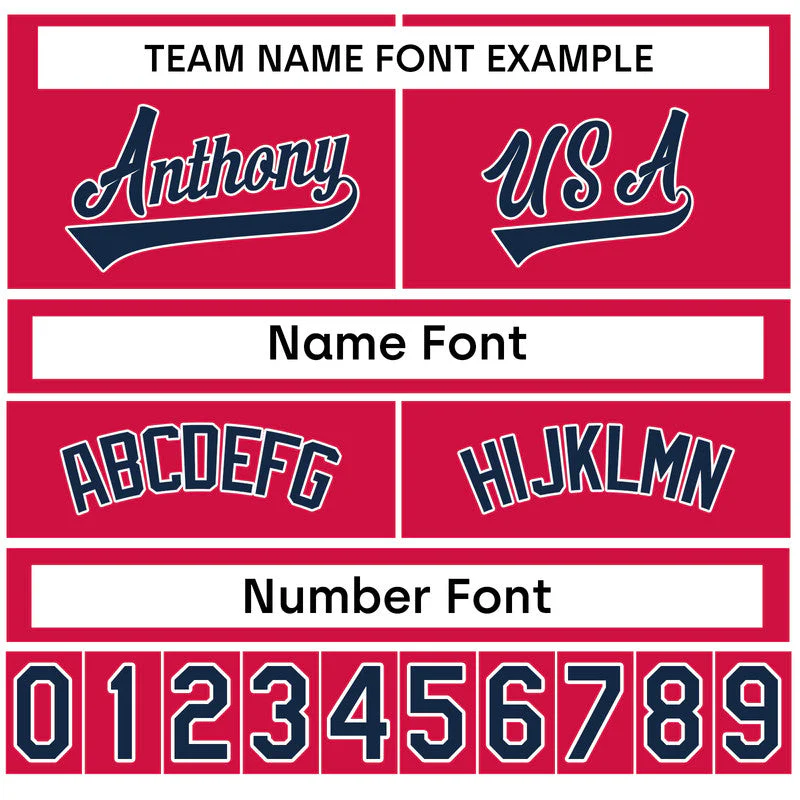 Custom Royal Red-White Authentic Split Fashion Baseball Jersey1