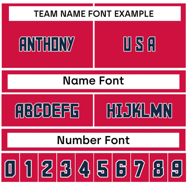 Custom Team USA Football Jersey1