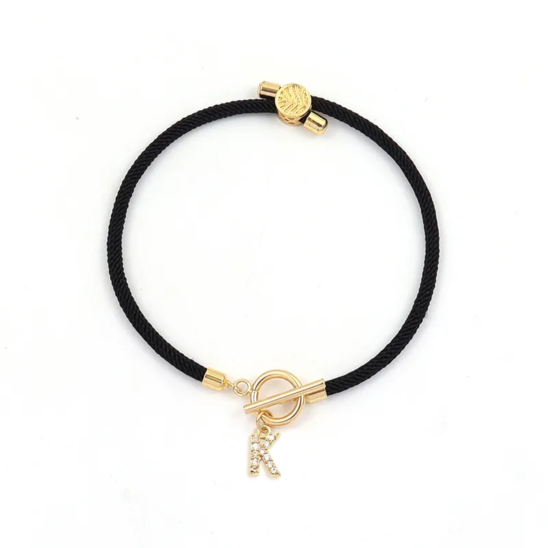 Simple Charm Rope Bracelet