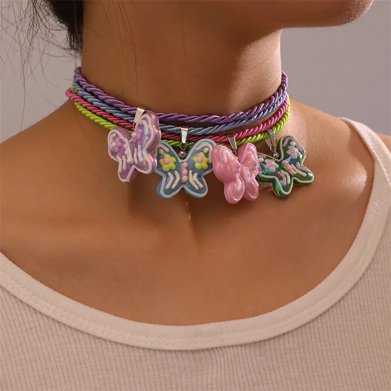 Butterfly Polyester Necklace